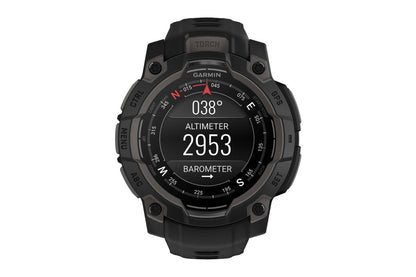 Garmin Instinct 3 AMOLED Smart Sports Watch (Black with Black Band; 45mm)