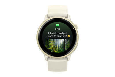Garmin Vivoactive 6 Smart Sports Watch - Lunar Gold/Bone Band, 42mm