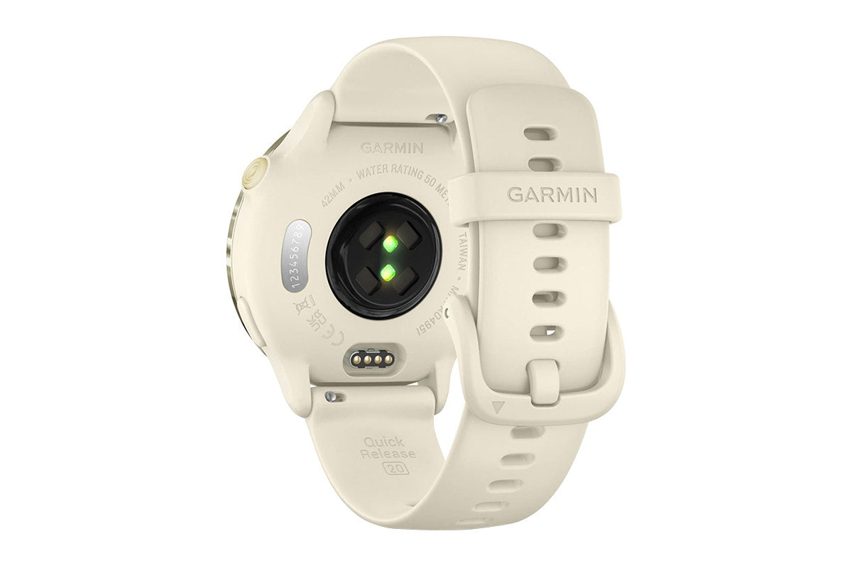 Garmin Vivoactive 6 Smart Sports Watch (Lunar Gold/Bone Band, 42mm)