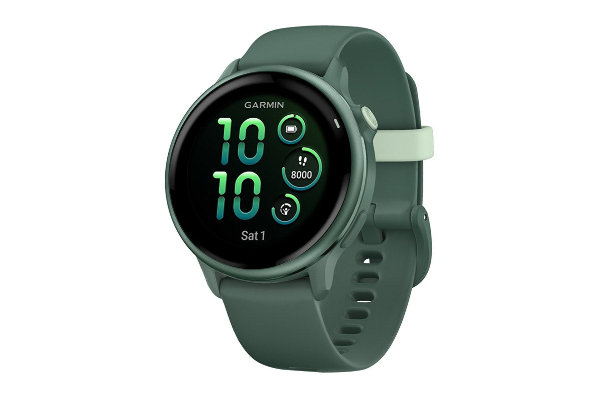 Garmin Vivoactive 6 Smart Sports Watch (Metallic Jasper Green/Jasper Green Band, 42mm)