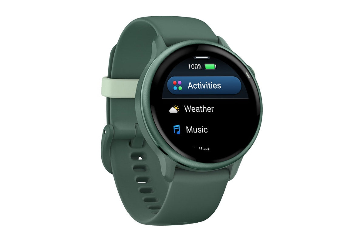 Garmin Vivoactive 6 Smart Sports Watch (Metallic Jasper Green/Jasper Green Band, 42mm)