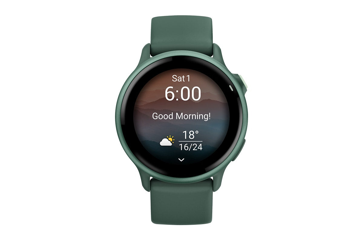 Garmin Vivoactive 6 Smart Sports Watch (Metallic Jasper Green/Jasper Green Band, 42mm)