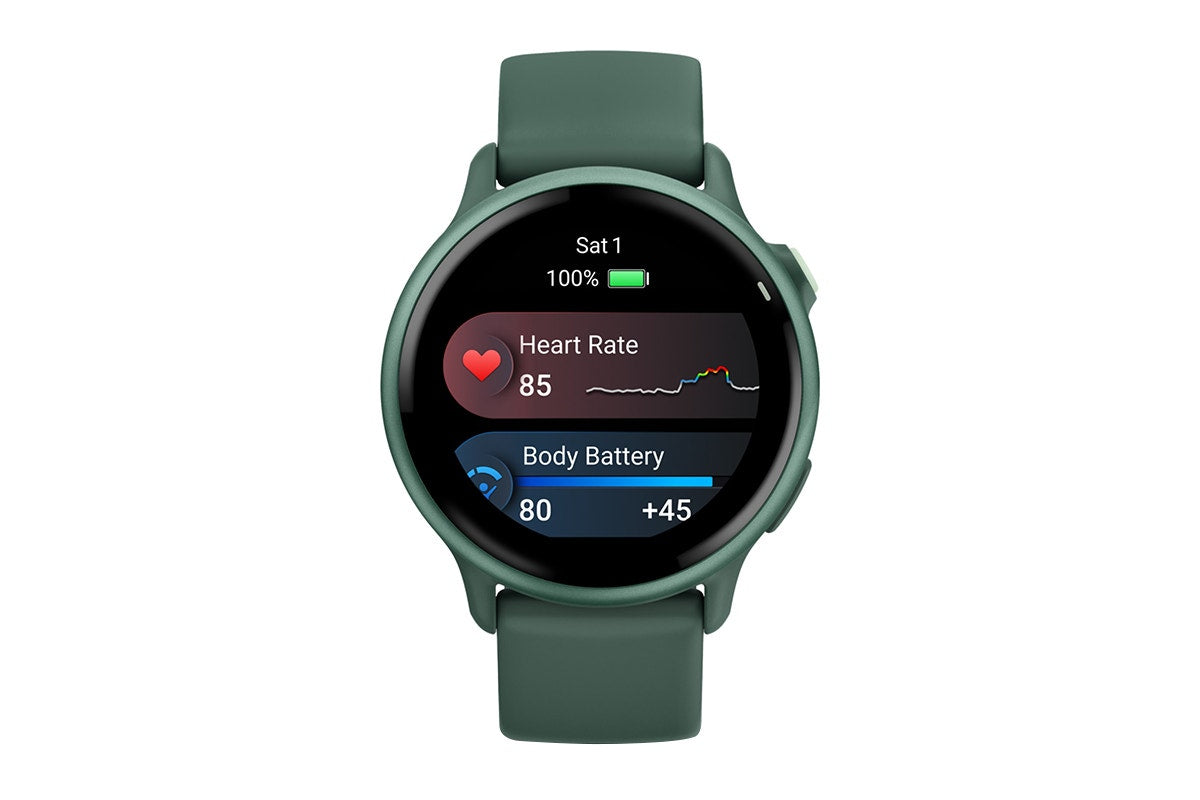 Garmin Vivoactive 6 Smart Sports Watch (Metallic Jasper Green/Jasper Green Band, 42mm)