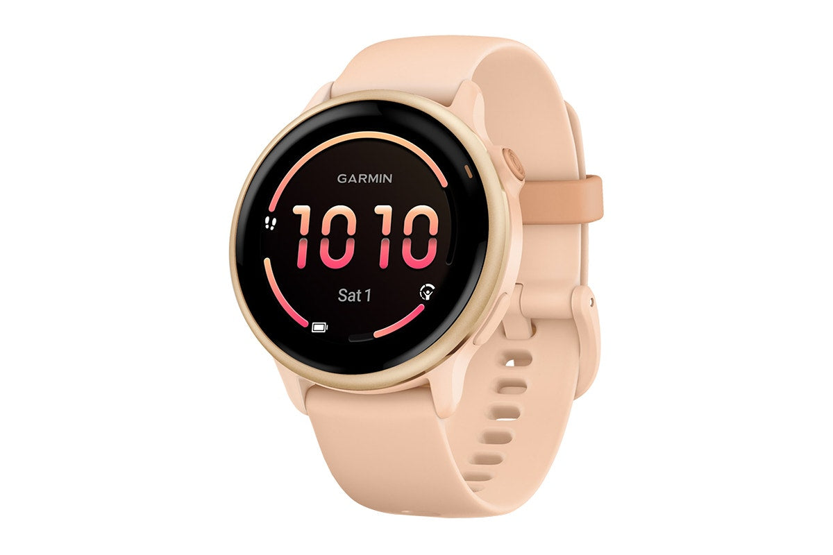 Garmin Vivoactive 6 Smart Sports Watch (Metallic Pink Dawn/Pink Dawn Band, 42mm)