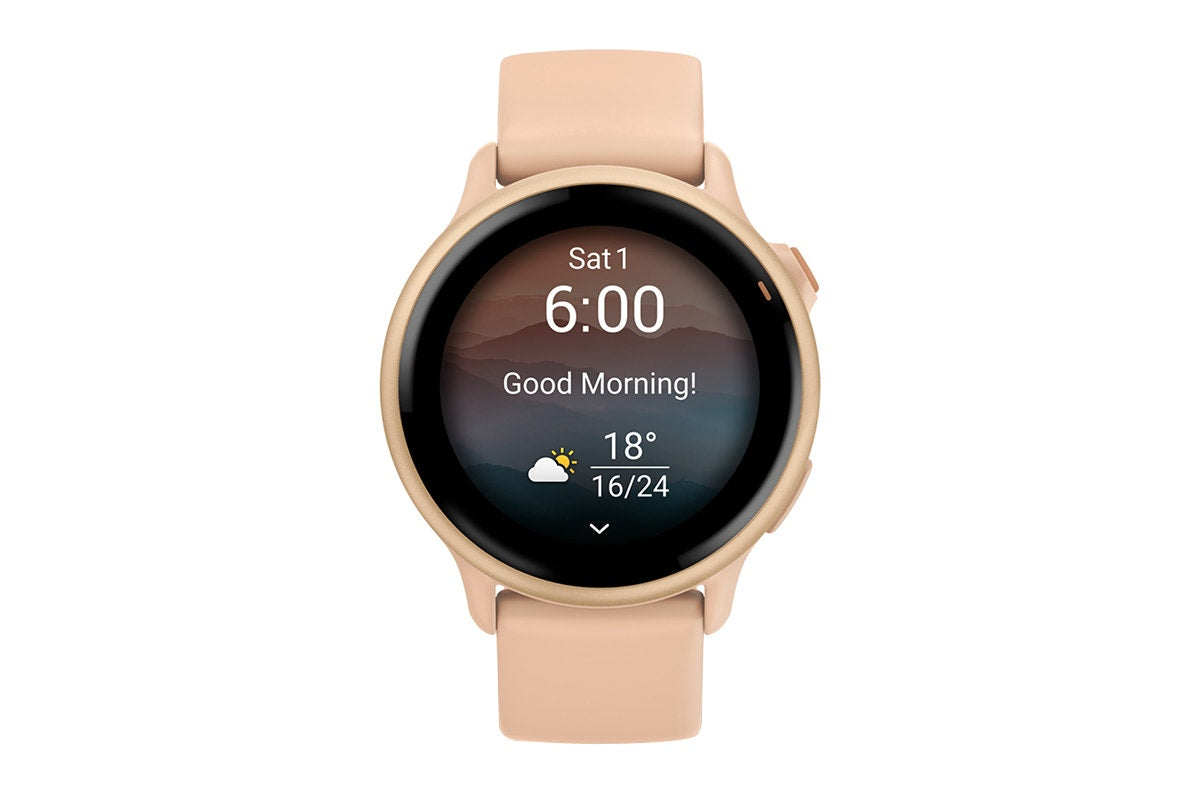 Garmin Vivoactive 6 Smart Sports Watch (Metallic Pink Dawn/Pink Dawn Band, 42mm)