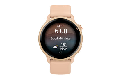 Garmin Vivoactive 6 Smart Sports Watch (Metallic Pink Dawn/Pink Dawn Band, 42mm)