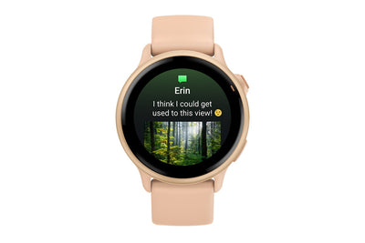 Garmin Vivoactive 6 Smart Sports Watch - Metallic Pink Dawn/Pink Dawn Band, 42mm