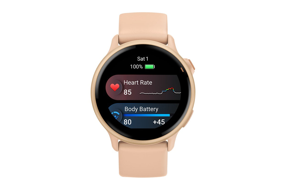Garmin Vivoactive 6 Smart Sports Watch (Metallic Pink Dawn/Pink Dawn Band, 42mm)