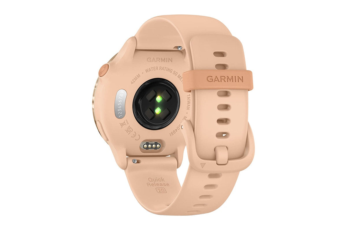 Garmin Vivoactive 6 Smart Sports Watch (Metallic Pink Dawn/Pink Dawn Band, 42mm)