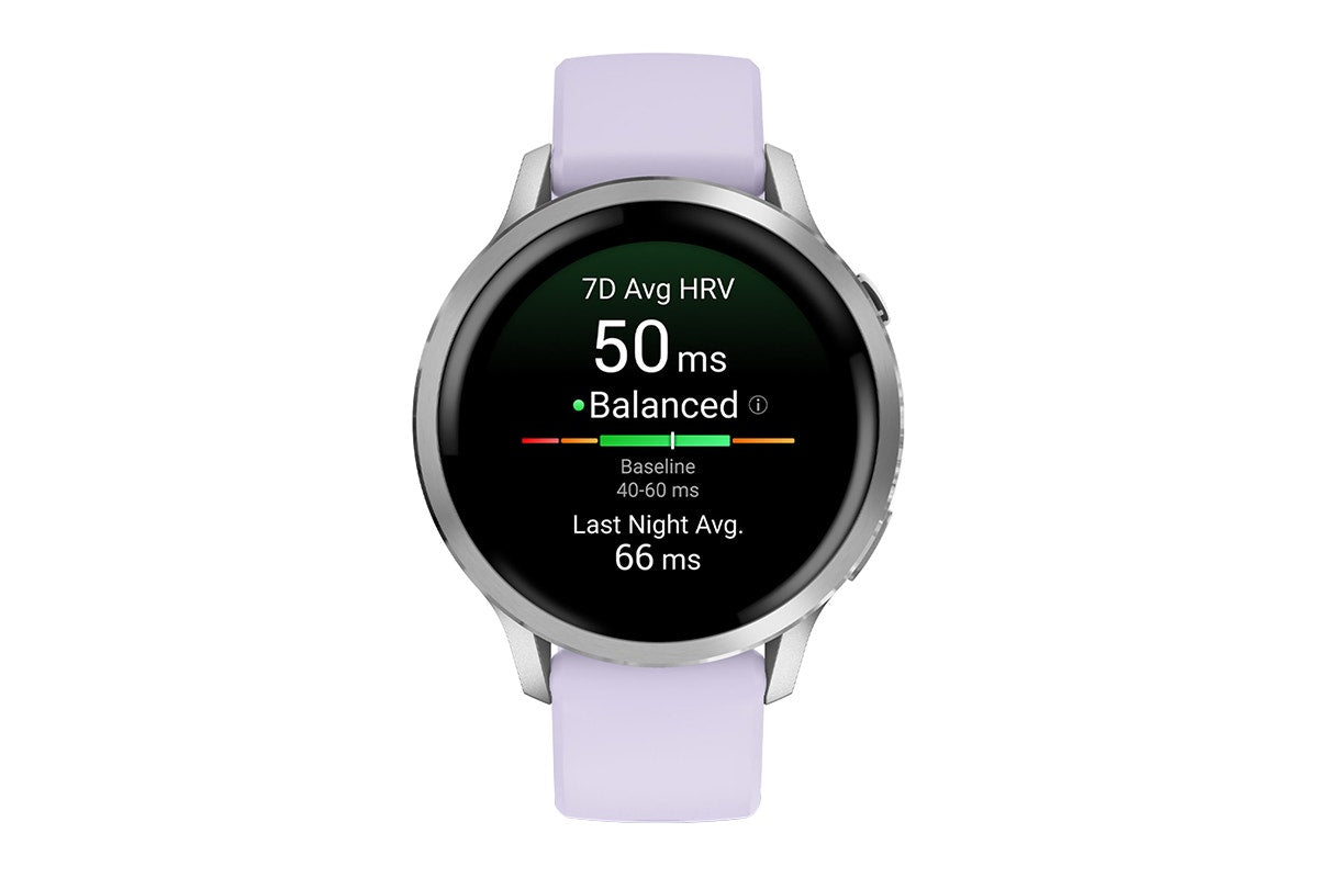 Garmin Venu 4 Smart Sports Watch (Silver/Periwinkle, 41mm)