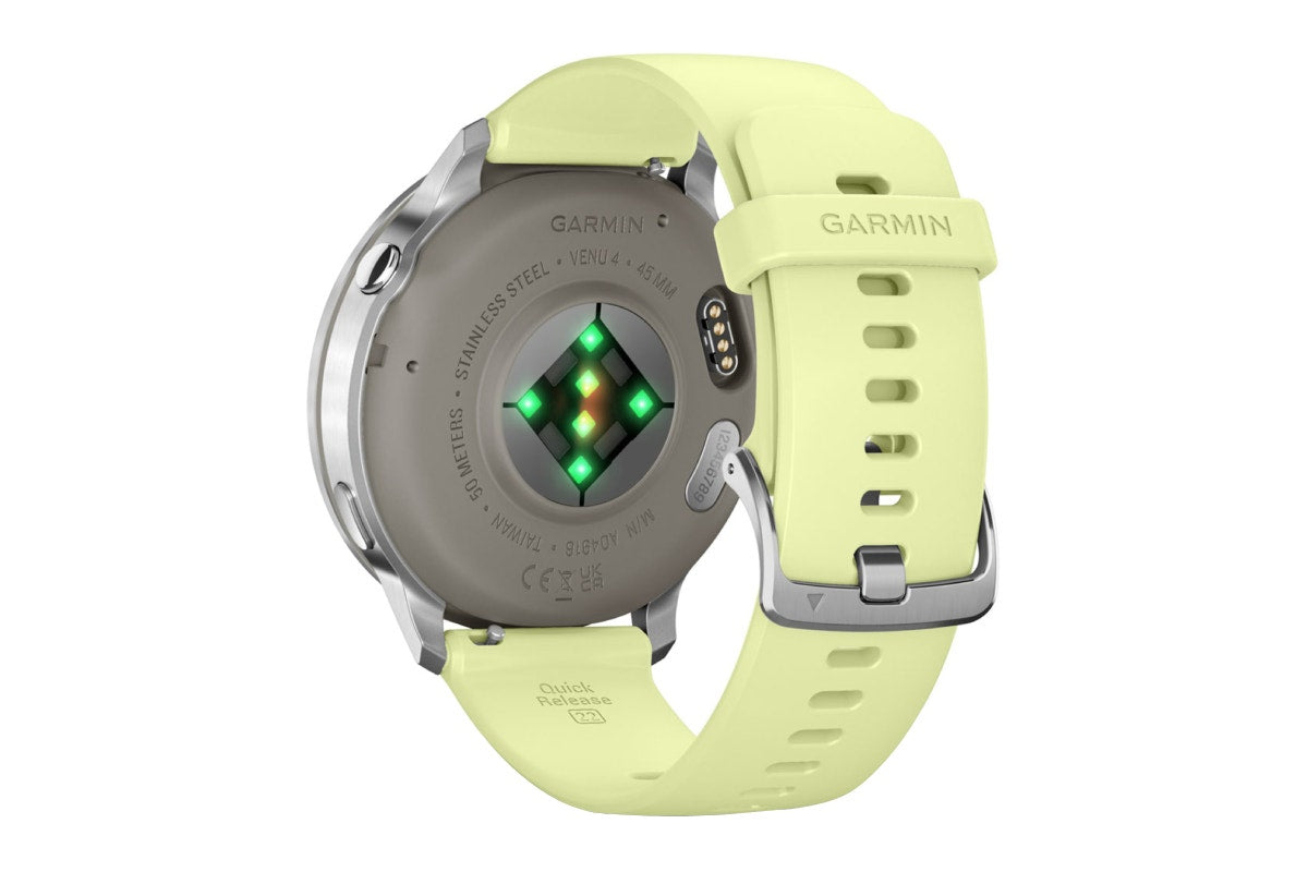 Garmin Venu 4 Smart Sports Watch (Silver/Citron, 45mm)