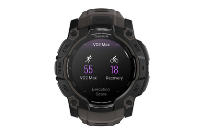 Garmin Instinct 3 AMOLED Smart Sports Watch (Black with Charcoal Band; 50mm)