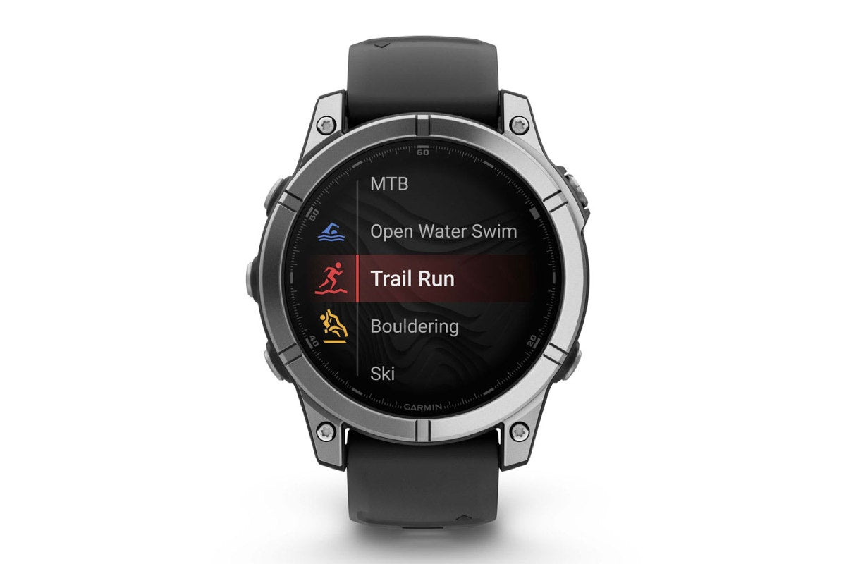 Garmin Fenix E Smart Sports Watch (Stainless Steel/Black Band, 47mm)