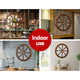 Gardeon Garden Decor Outdoor Ornament 2X Wooden Wagon Wheel – view 5