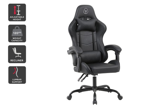 Gorilla Gaming Prodigy Gaming Chair (Black/Black) - Auzzistore