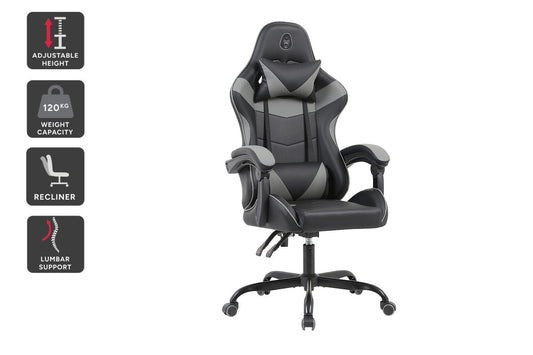 Gorilla Gaming Prodigy Gaming Chair (Black/Grey) - Auzzistore