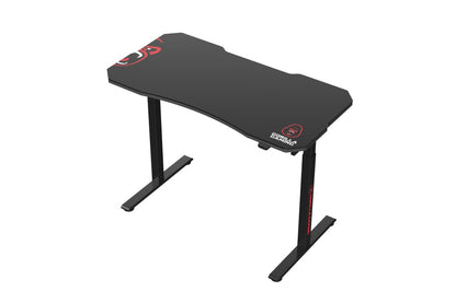 Gorilla Gaming Electric Standing Desk Height Adjustable Dual Motor with Mouse Pad Surface 120 x 60cm - Black