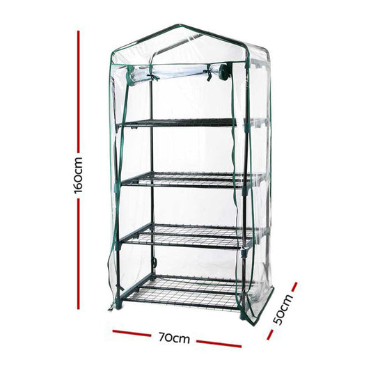 Green Fingers Greenhouse 4 Tiers Mini Green House Garden Bed Planter Box 1.6x0.7x0.5M – view 2