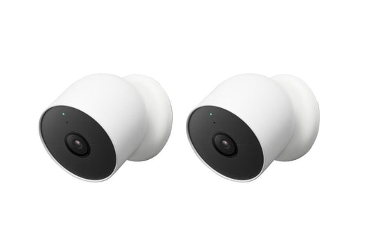 Google Nest Cam Wireless Security Camera  - Outdoor or Indoor, Battery, 2 Pack 