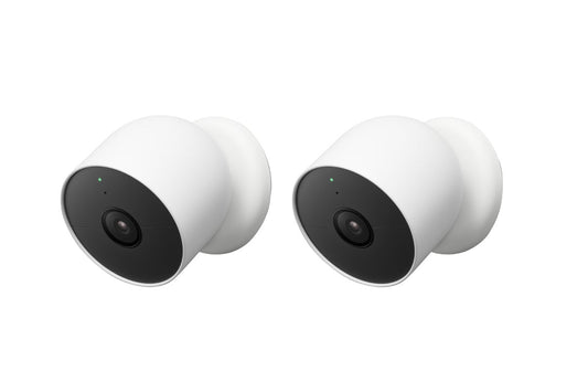 Google Nest Cam Wireless Security Camera (Outdoor or Indoor, Battery, 2 Pack)