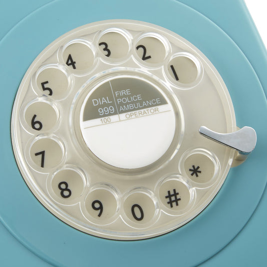 GPO RETRO GPO 746 ROTARY TELEPHONE - BLUE | Auzzi Store