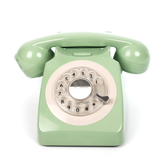 GPO RETRO GPO 746 ROTARY TELEPHONE - GREEN | Auzzi Store