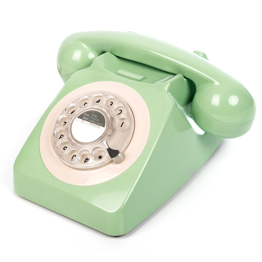 GPO RETRO GPO 746 ROTARY TELEPHONE - GREEN | Auzzi Store