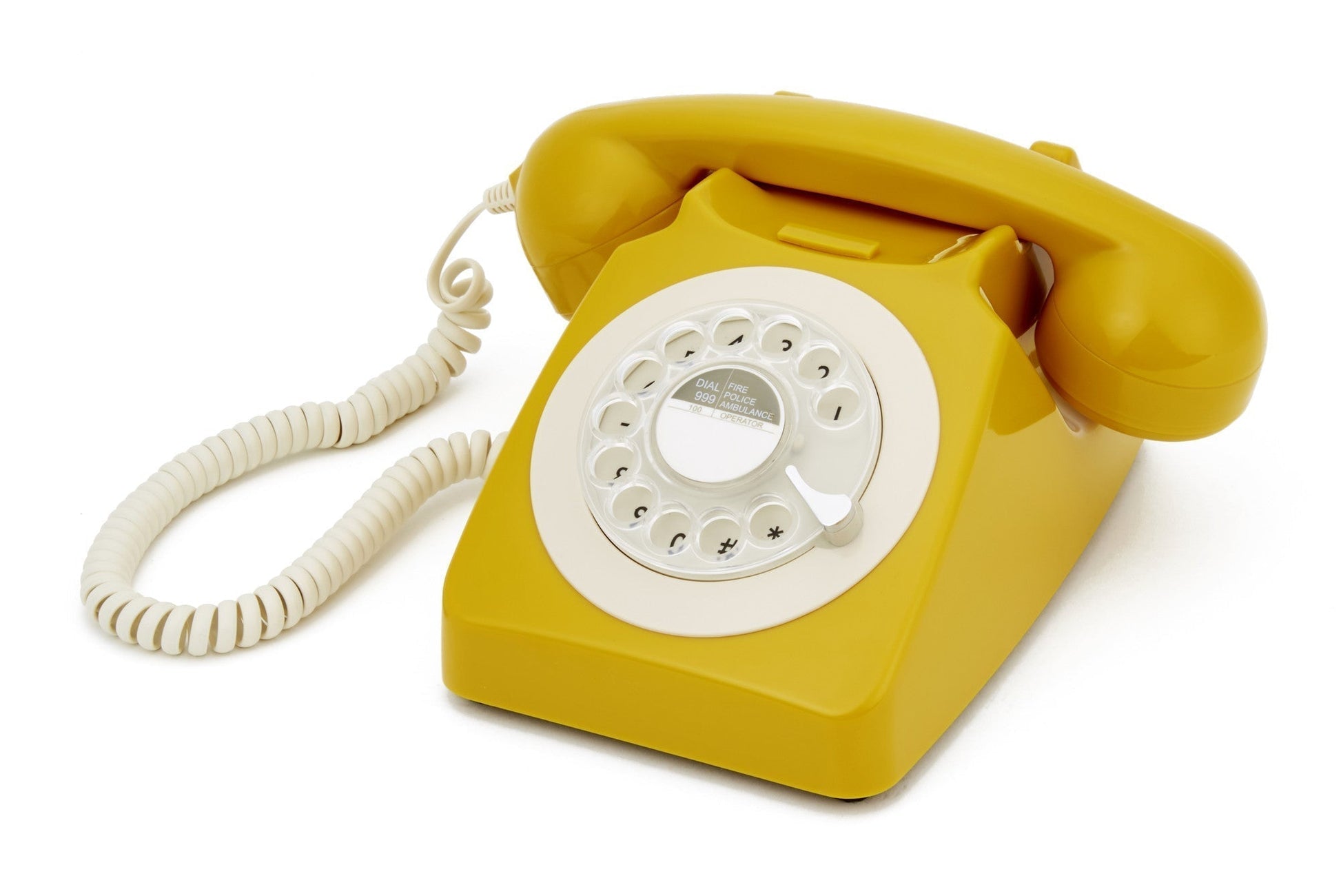 GPO RETRO GPO 746 ROTARY TELEPHONE - MUSTARD | Auzzi Store