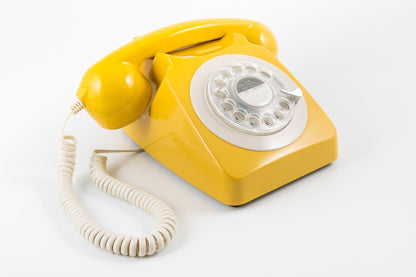 GPO RETRO GPO 746 ROTARY TELEPHONE - MUSTARD | Auzzi Store