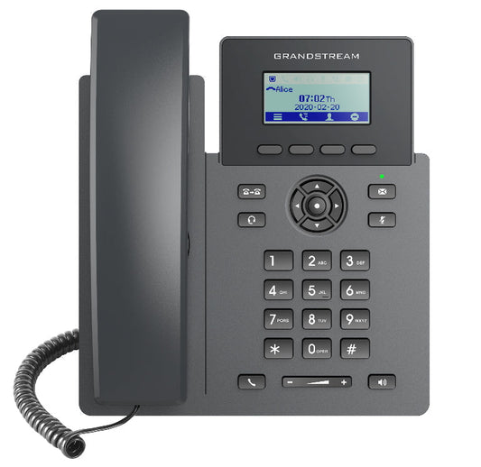 GRANDSTREAM GRP2601P 2 Line IP Phone, 2 SIP Accounts, 132x48 Screen, HD Audio, Powerable Via POE | Auzzi Store