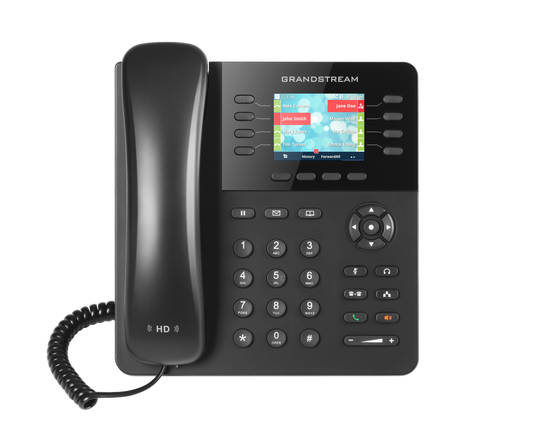 GRANDSTREAM GXP2135 8 Line IP Phone, 4 SIP Accounts, 320x240 Colour LCD Screen, HD Audio, Built-In Bluetooth, Powerable Via POE | Auzzi Store