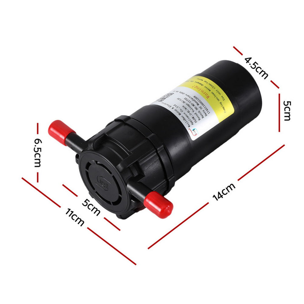 Devanti 12V Water Pump 34PSI 4LPM Self-Priming Corrosion-Resistant with Overpressure Protection