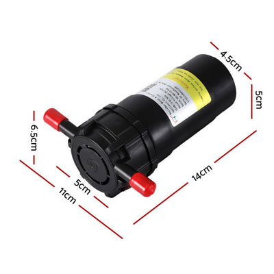 Devanti 12V Water Pump 34PSI 4LPM Self-Priming Corrosion-Resistant with Overpressure Protection
