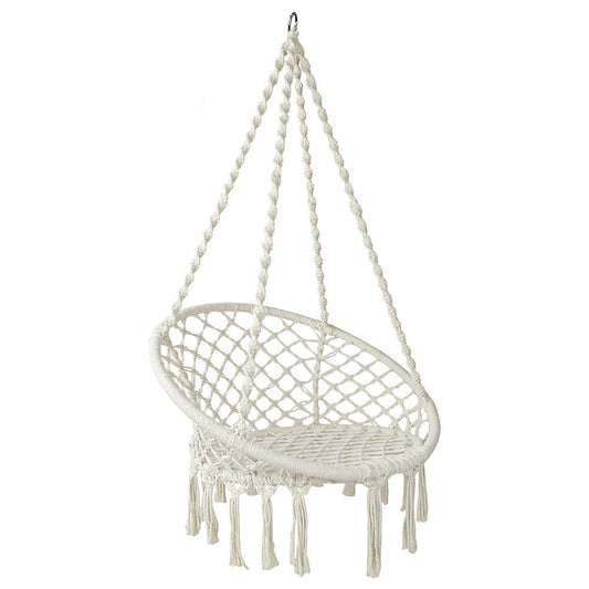 Gardeon Hammock Chair Swing Bed Relax Rope Portable Outdoor Hanging Indoor 124CM | Auzzi Store