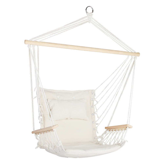 Gardeon Hammock Hanging Swing Chair - Cream | Auzzi Store