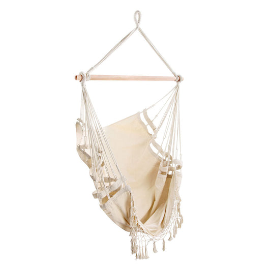 Gardeon Hammock Swing Chair - Cream | Auzzi Store