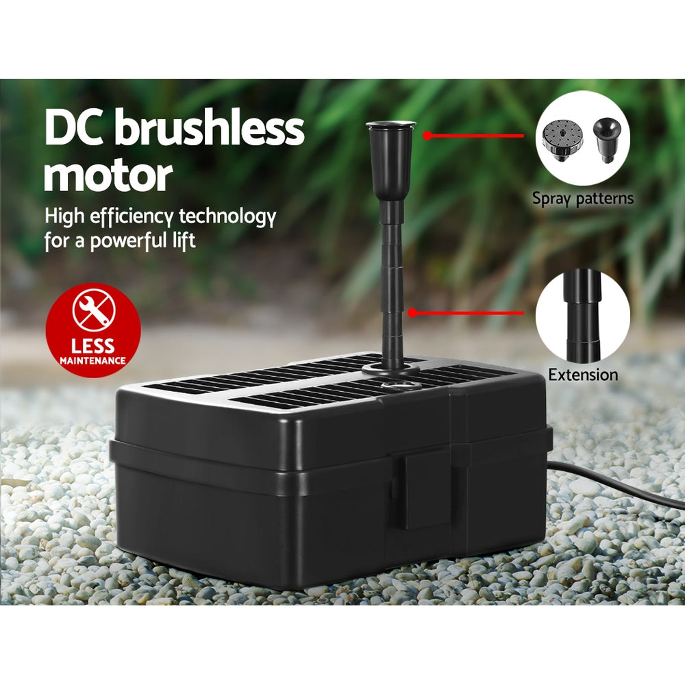 Gardeon Solar Pond Pump with Eco Filter Box Water Fountain Kit 4.6FT | Auzzi Store