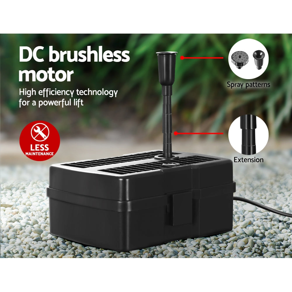 Gardeon Solar Pond Pump with Eco Filter Box Water Fountain Kit 5FT | Auzzi Store