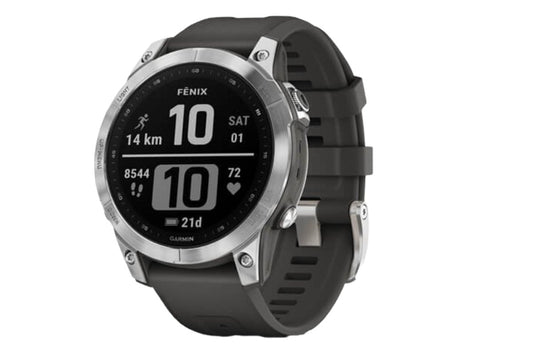 Garmin Fenix 7 GPS Smart Sport Watch (Silver/Graphite Band) - 47mm | Auzzi Store