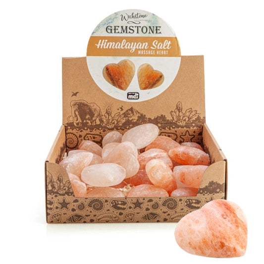 Gemstone Himalayan Salt Massage Heart | Auzzi Store