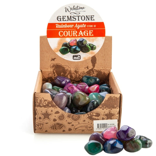 Gemstone Tumbled Rainbow Agate (SENT AT RANDOM) | Auzzi Store