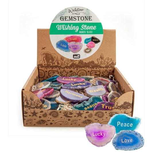 Gemstone Wishing Stone - Agate Slice (SENT AT RANDOM) | Auzzi Store