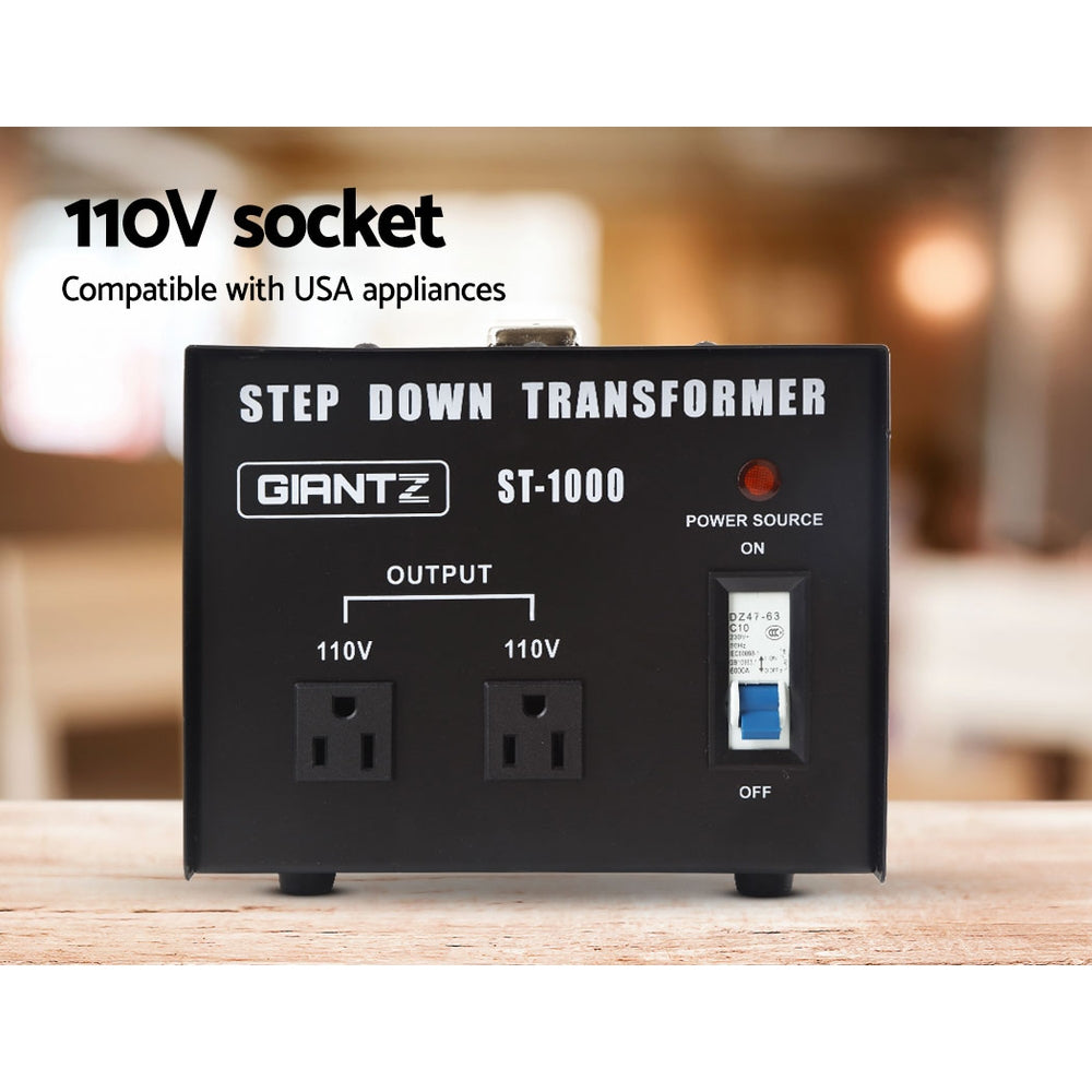 Giantz 1000 Watt Step Down Transformer | Auzzi Store