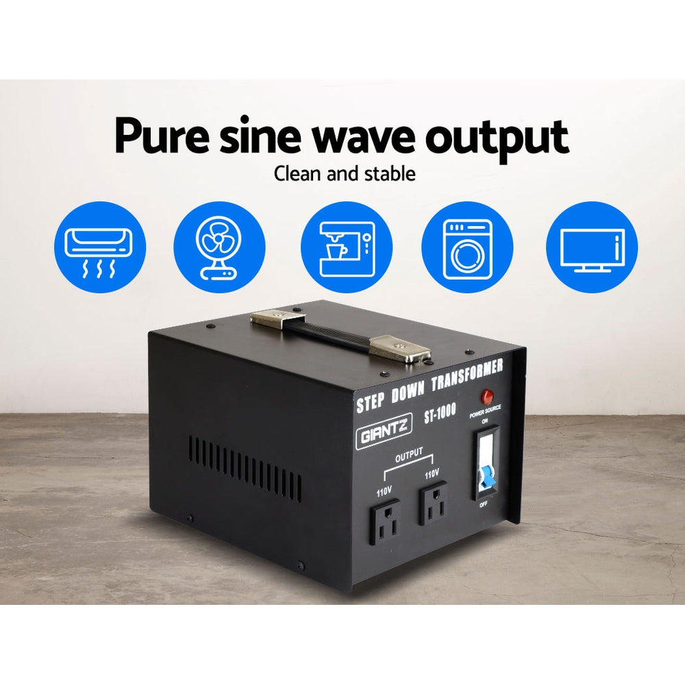 Giantz 1000 Watt Step Down Transformer | Auzzi Store