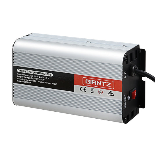 Giantz 12V Car Battery Charger Inverter 20 Amp ATV 4WD Boat Caravan Motorcycle | Auzzi Store