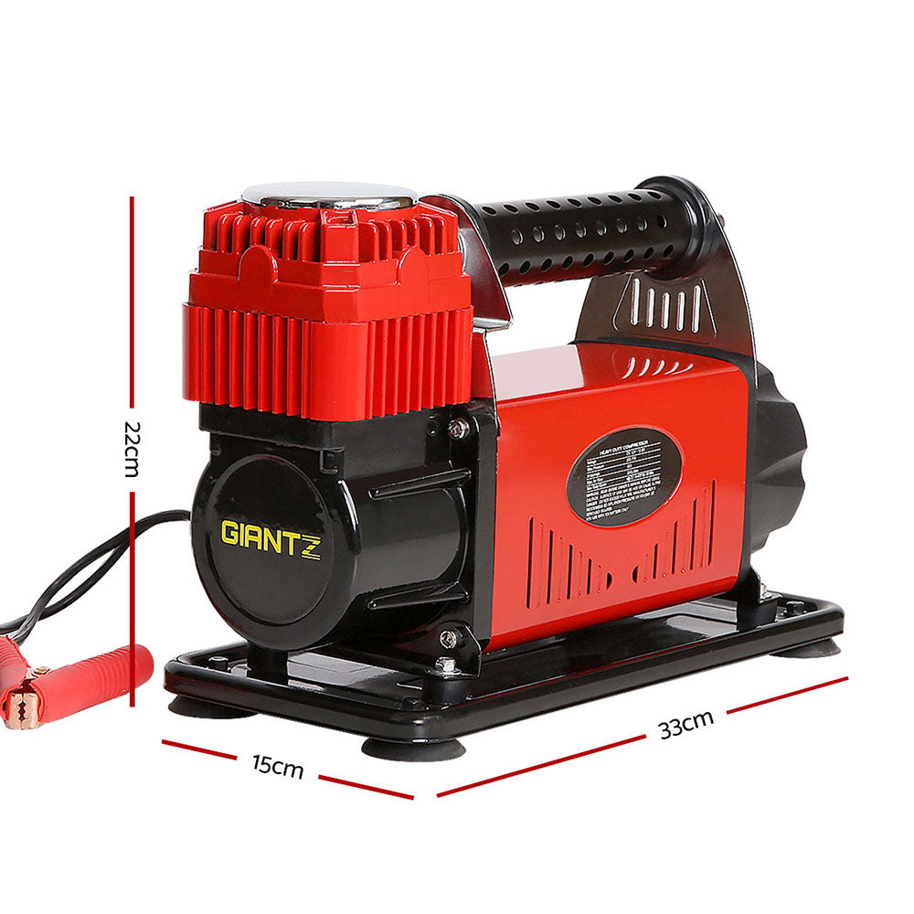 Giantz 12V Portable Air Compressor - Red | Auzzi Store