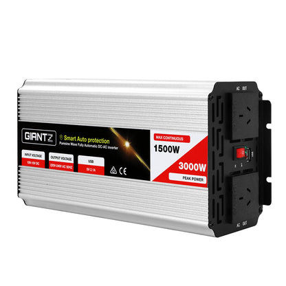 Giantz 1500W Puresine Wave DC-AC Power Inverter | Auzzi Store