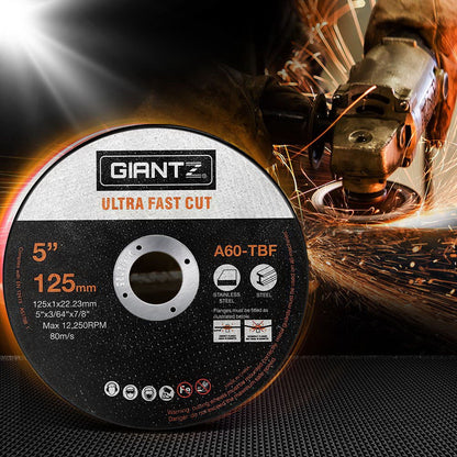 Giantz 200-Piece Cutting Discs 5" 125mm Angle Grinder Thin Cut Off Wheel Metal | Auzzi Store