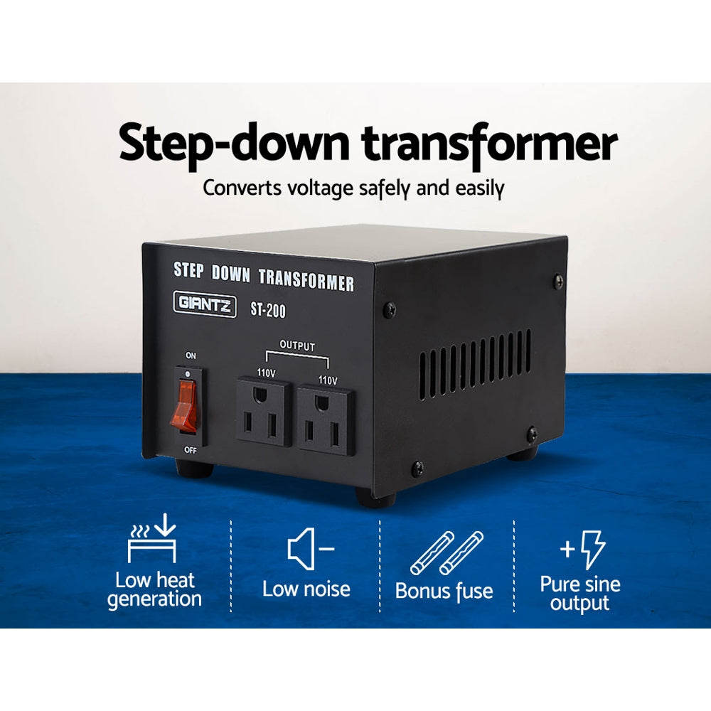Giantz 200 Watt Step Down Transformer | Auzzi Store