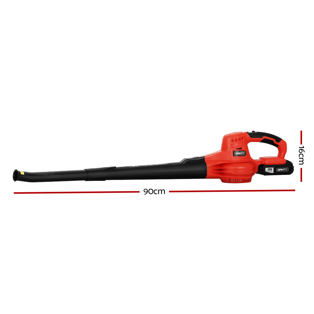 Giantz 20V Cordless Leaf Blower Garden Lithium Electric Battery Nozzles 2-Speed | Auzzi Store